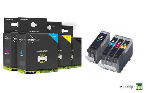 Geschikt Canon PGI-5BK en cli-8 serie inkt  MET CHIP 4, Computers en Software, Printerbenodigdheden, Cartridge, Nieuw