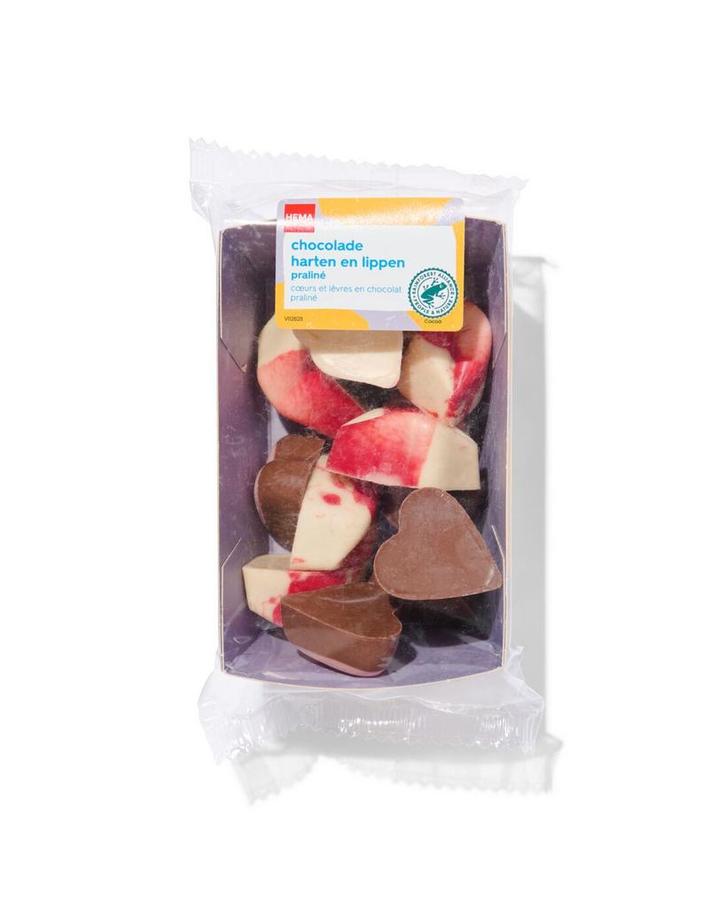 HEMA Chocolade harten en lippen praliné 150gram, Diversen, Sinterklaas, Nieuw, Verzenden