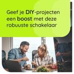 ProRide Metalen drukschakelaar Inbouwpaneel 12V ON-OFF -, Verzenden, Nieuw