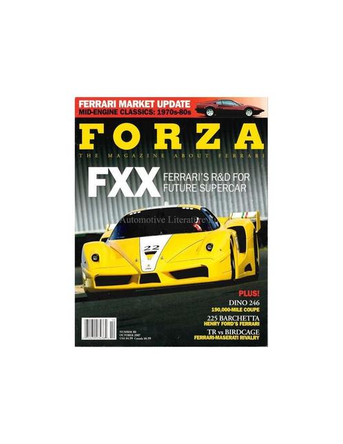 2007 FERRARI FORZA MAGAZINE 80 ENGELS, Boeken, Auto's | Folders en Tijdschriften, Ferrari