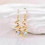 Zonder minimumprijs - Oorbellen Zilver - Aquamarine -, Sieraden, Tassen en Uiterlijk, Oorbellen, Nieuw