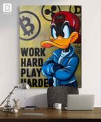 Xavier Van Walsem (1980) - Davy Duck work hard play harder, Antiek en Kunst, Kunst | Schilderijen | Modern