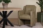 Luxe leren eetkamerfauteuils, Huis en Inrichting, Fauteuils, Ophalen of Verzenden, Nieuw, Leer