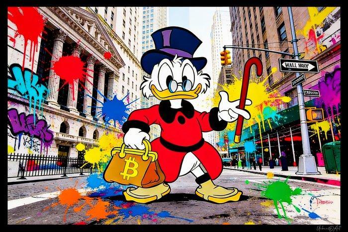 Urban3DArt (1971) - Picsou BTC Limited Edition, Antiek en Kunst, Kunst | Designobjecten