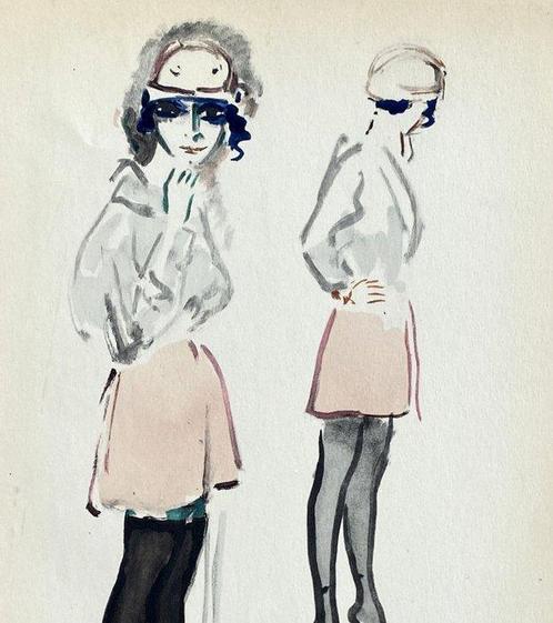 Kees Van Dongen (1877-1968) - Le mannequin aux grands yeux, Antiek en Kunst, Antiek | Overige Antiek