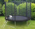 Trampoline zwart 244 cm - met veiligheidsnet - tot 110 kg, Kinderen en Baby's, Speelgoed | Buiten | Trampolines, Ophalen of Verzenden