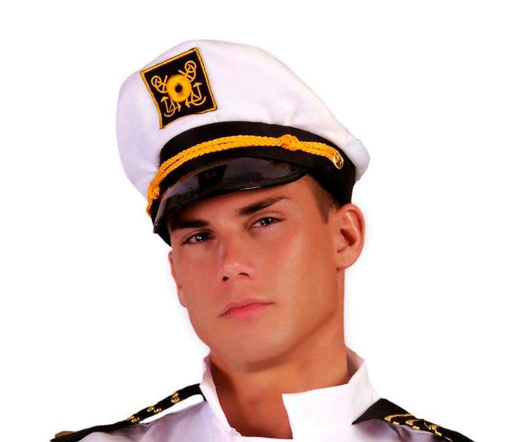 Witte Kapiteinspet, Hobby en Vrije tijd, Feestartikelen, Nieuw, Verzenden