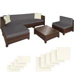 Wicker lounge met aluminium frame incl. 2 kleuren kussenhoez, Tuin en Terras, Tuinsets en Loungesets, Verzenden, Nieuw