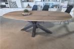 Deens Ovale eiken EETTAFEL Ovaal Rond Boomstam ACTIEPRIJZEN, Huis en Inrichting, Tafels | Eettafels, 100 tot 150 cm, Verzenden