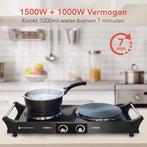 Tweedekans | KitchenBrothers Elektrische Kookplaat - 2 Pits, Witgoed en Apparatuur, Kookplaten, Ophalen of Verzenden, Gebruikt