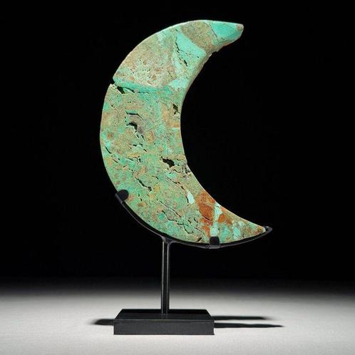 Geen reserveringsprijs - Prachtige groene Smithsoniet Halve, Antiek en Kunst, Kunst | Designobjecten