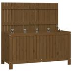 Tuinbox 121x55x64 cm massief grenenhout honingbruin, Tuin en Terras, Tuinhuizen, Verzenden, Nieuw