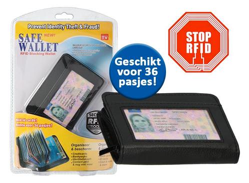 Pasjeshouder - 36 pasjes - RFID Blokking, Sieraden, Tassen en Uiterlijk, Portemonnees, Nieuw, Verzenden