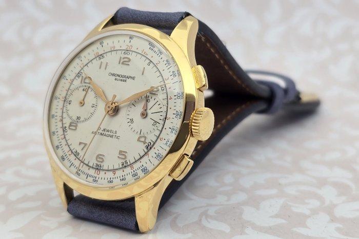Chronographe Suisse - Cal. Landeron 51 - Zonder Minimumprijs, Sieraden, Tassen en Uiterlijk, Horloges | Heren