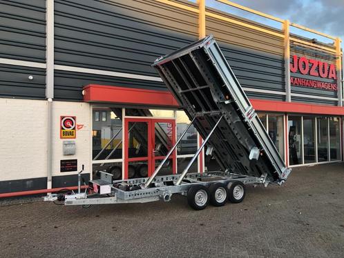 3-Assige BRIAN JAMES Tipper -kipper 400x200cm - 2 CILINDERS!, Auto diversen, Aanhangers en Bagagewagens, Nieuw, Ophalen