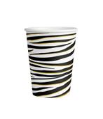 Zebra Bekers 9cm 8st, Verzenden, Nieuw