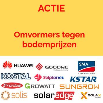 Omvormers tegen bodemprijzen beschikbaar voor biedingen