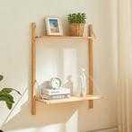 Wandrek Tingvoll 85x65x25 cm bamboe naturel [en.casa], Huis en Inrichting, Woonaccessoires | Wandplanken en Boekenplanken, Verzenden