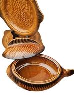 Sarreguemines - Tafelservies (8) - Keramiek - visservies, 6, Antiek en Kunst