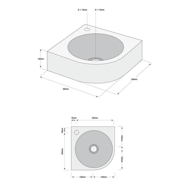 Fonteinset Boss & Wessing Viktor Natuursteen Eénhendelkraan, Doe-het-zelf en Verbouw, Sanitair, Ophalen of Verzenden