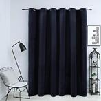 vidaXL Gordijn verduisterend met ringen 290x245 cm fluweel, Verzenden, Nieuw, Zwart
