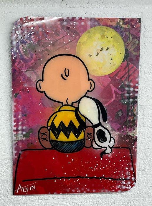 Alvin Silvrants - Charlie Brown and Snoopy - High Gloss, Antiek en Kunst, Kunst | Designobjecten