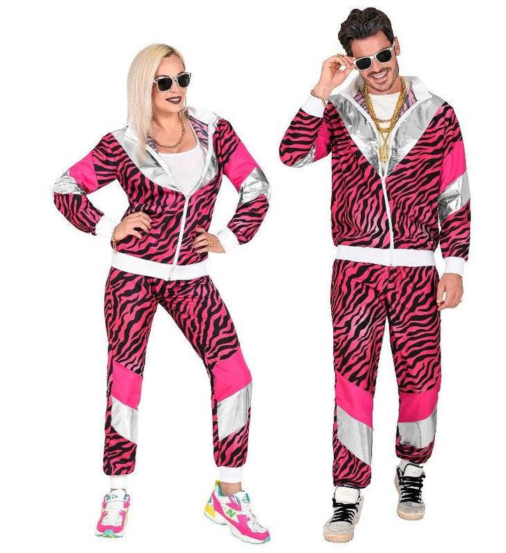 Tijger Trainingspak Neon Pink - XXL, Kleding | Dames, Carnavalskleding en Feestkleding, Verzenden