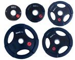 Olympische rubber halterschijven (50 mm, Sport en Fitness, Nieuw, Verzenden