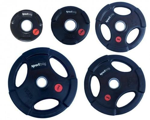 Olympische rubber halterschijven (50 mm, Sport en Fitness, Fitnessmaterialen, Verzenden