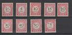 Postzegels Ned. Indie 1892 Port    P14-P22 (1398), Verzenden, Postfris, Nederlands-Indië
