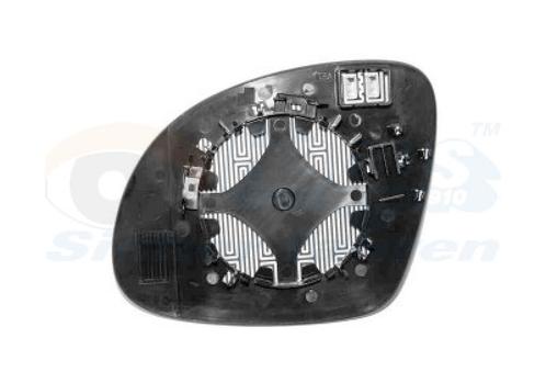 SPIEGELGLAS MET PAD VOOR SEAT ALHAMBRA 2009-2015 5N0857522, Auto-onderdelen, Spiegels, Nieuw, Ophalen of Verzenden
