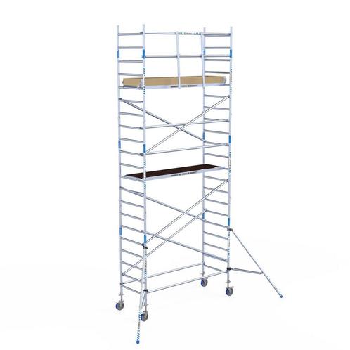 ALX rolsteiger 90 x 7,2m WH met voorloopleuning, Doe-het-zelf en Verbouw, Steigers, Rolsteiger of Kamersteiger, Nieuw, 5 meter of hoger