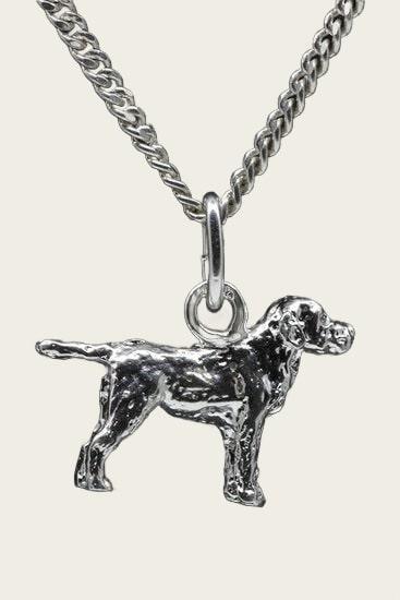 Zilveren Labrador retriever ketting hanger - klein, Sieraden, Tassen en Uiterlijk, Kettinghangers, Nieuw, Verzenden