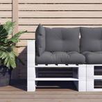 vidaXL Palletkussens 3 st stof antracietkleurig, Huis en Inrichting, Verzenden, Nieuw