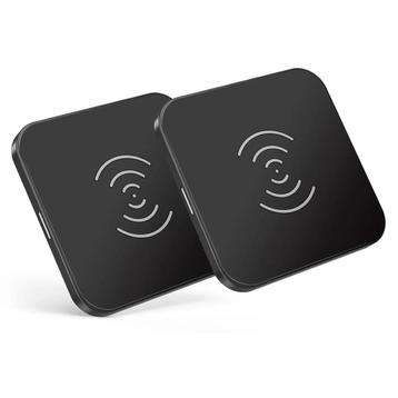 NIEUW: 2x Draadloze oplader pad 10W - Wireless Charger beschikbaar voor biedingen