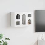 vidaXL Hangkast met plank Hoogglans wit 60 x 20 x 40 cm, Verzenden, Nieuw