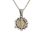 Witgouden entourage hanger met diamant en parel 18 krt, Sieraden, Tassen en Uiterlijk, Kettinghangers, Ophalen of Verzenden, Nieuw