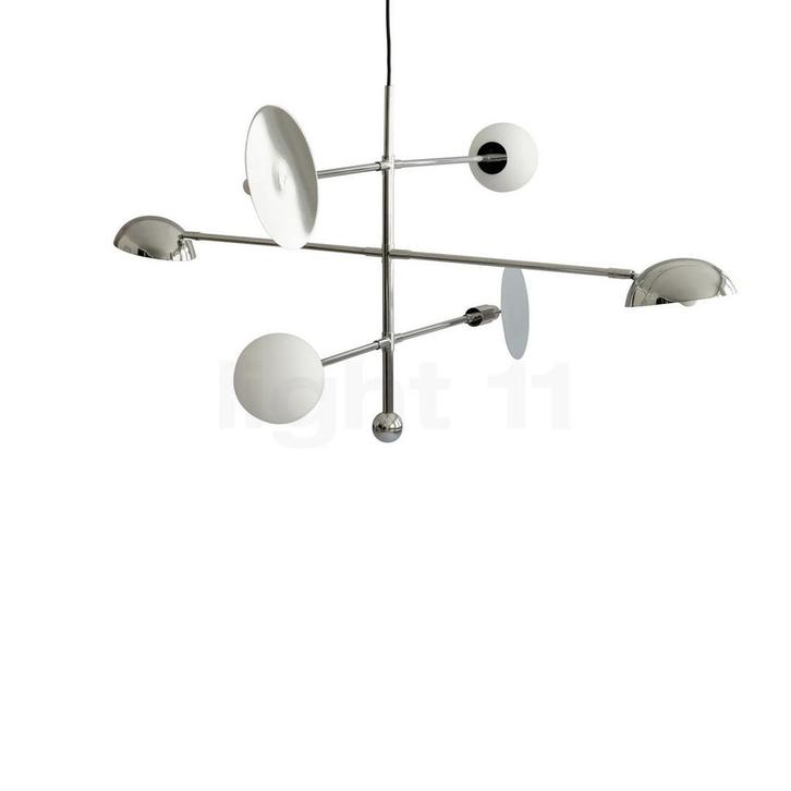 101 Copenhagen Sahn Kroonluchter, chroom - 500 cm, Huis en Inrichting, Lampen | Hanglampen, Nieuw, Verzenden