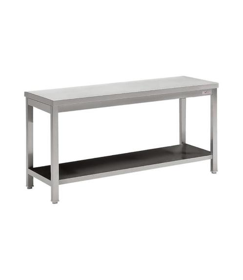 RVS Werktafel met onderschap ECO | 140cm breed, Zakelijke goederen, Horeca | Keukenapparatuur, Nieuw in verpakking, Verzenden