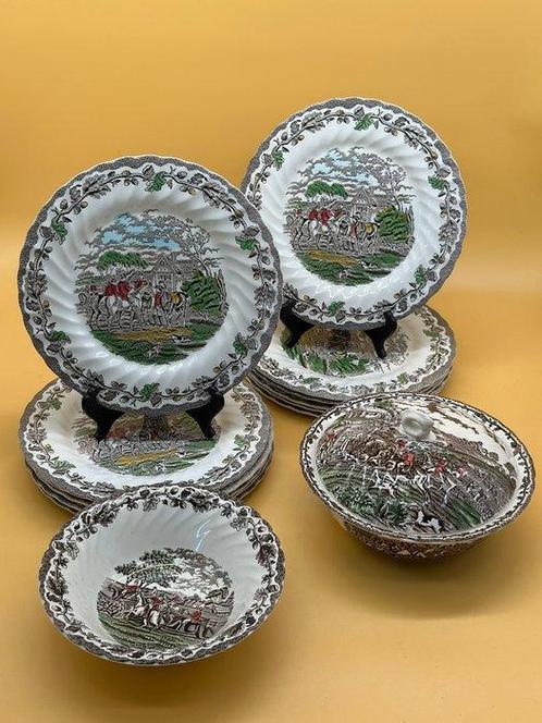 Eetservies - Myott England – Set aus großen Tellern &, Antiek en Kunst, Antiek | Meubels | Tafels