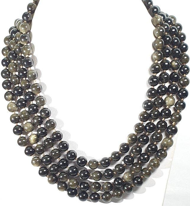 Obsidiana Dorada - ZEER LANG - Tegen de Slechte Energieën -, Verzamelen, Mineralen en Fossielen