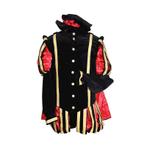 Piet fluweel luxe met cape Malaga Zwart/Rood — M, Diversen, Sinterklaas, Ophalen of Verzenden, Nieuw