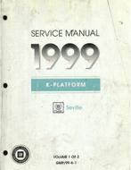 1999 CADILLAC SEVILLE WERKRPLAATSHANDBOEK ENGELS, Auto diversen, Handleidingen en Instructieboekjes