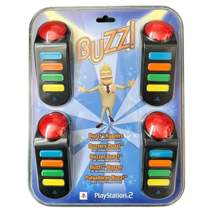 Sony Playstation 2/3 Buzzers Bedraad (Nieuw in blisterverpak, Spelcomputers en Games, Spelcomputers | Sony PlayStation Consoles | Accessoires