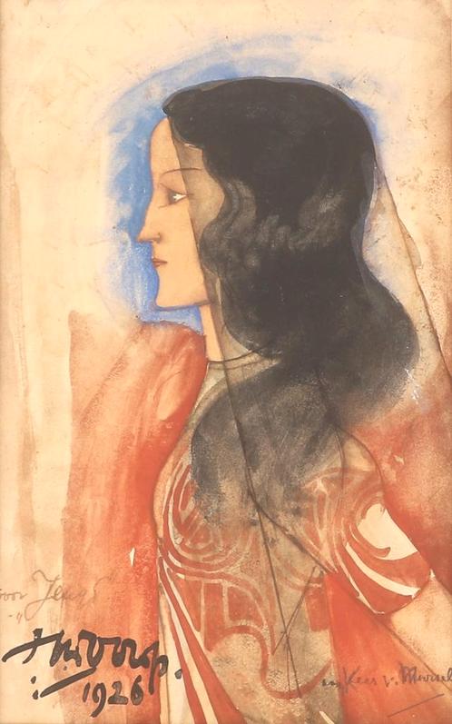 Jan Toorop (1858-1928) ‘Voor Jeugd’ (1926), Antiek en Kunst, Kunst | Schilderijen | Modern