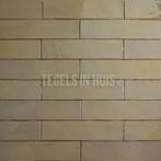 Eq langwerpige witjes 7,5x30 cm handvorm wandtegel luxe goud, Doe-het-zelf en Verbouw, Tegels, Nieuw, Ophalen of Verzenden, 10 m² of meer