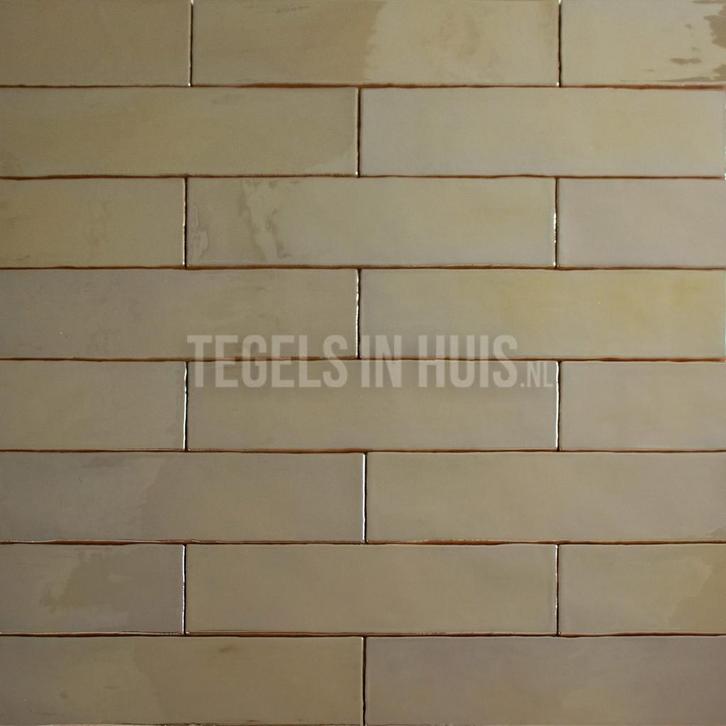 Eq langwerpige witjes 7,5x30 cm handvorm wandtegel luxe goud, Doe-het-zelf en Verbouw, Tegels, Wandtegels, Nieuw, 10 m² of meer