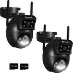 2dekans | Beveiligingscamera Buiten - 2 Stuks - Wifi en, Audio, Tv en Foto, Videobewaking, Ophalen of Verzenden, Zo goed als nieuw