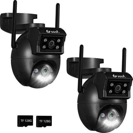 2dekans | Beveiligingscamera Buiten - 2 Stuks - Wifi en, Audio, Tv en Foto, Videobewaking, Zo goed als nieuw, Ophalen of Verzenden