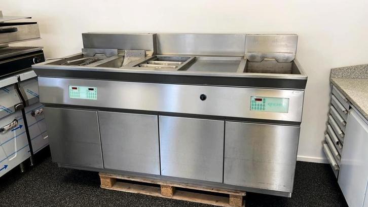 bakwand kiremko 2 pan bakplaat bain marie uitschepbak 190cm, Zakelijke goederen, Horeca | Keukenapparatuur, Nieuw in verpakking